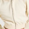 Cropped Double Zip Cinched Waist Hoodie