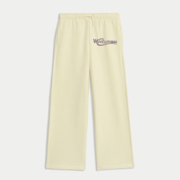 Wide Leg Cotton Rich Joggers