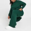 2.2 Forest Green Sweatshirt And Wide Leg Jogger