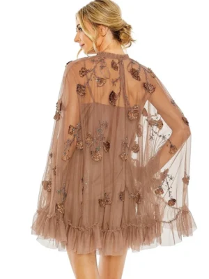 Long Sleeve Short Hoco Dress