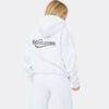 3.2 Essential Graphic Oversized Hoodie In Light Grey Marl