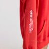 4.3 Red Soft Cotton Jersey Oversized Hoodie