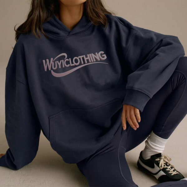 Midnight Blue Cotton Oversized Hoodie Midnight Blue Cotton Oversized Hoodie