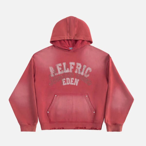 Boxy Rhinestone Graphic Pullover Hoodie Boxy Rhinestone Graphic Pullover Hoodie