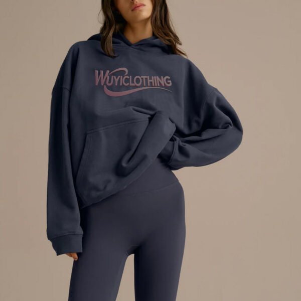 5.2 Midnight Blue Cotton Oversized Hoodie