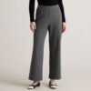 Organic Cotton Double Knit Wide Leg Pants