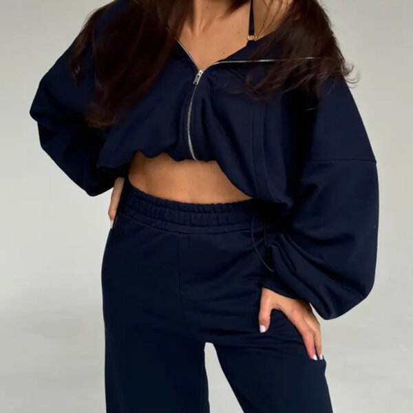 Streetwear Style Soft Cotton Hoodie And Joggers Set