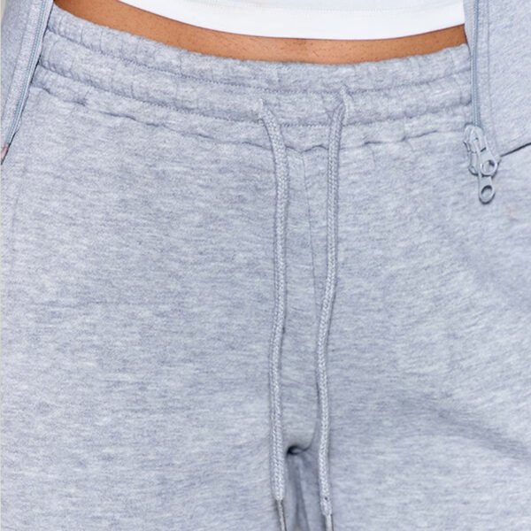 Grey Marl Barrel Leg Sweatpants