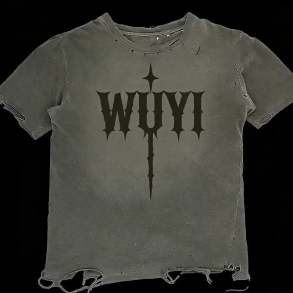 Distressed WUYI Gothic Logo Tee