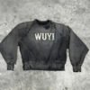 WUYI Washed Distressed Sweatshirt WUYI Washed Distressed Sweatshirt