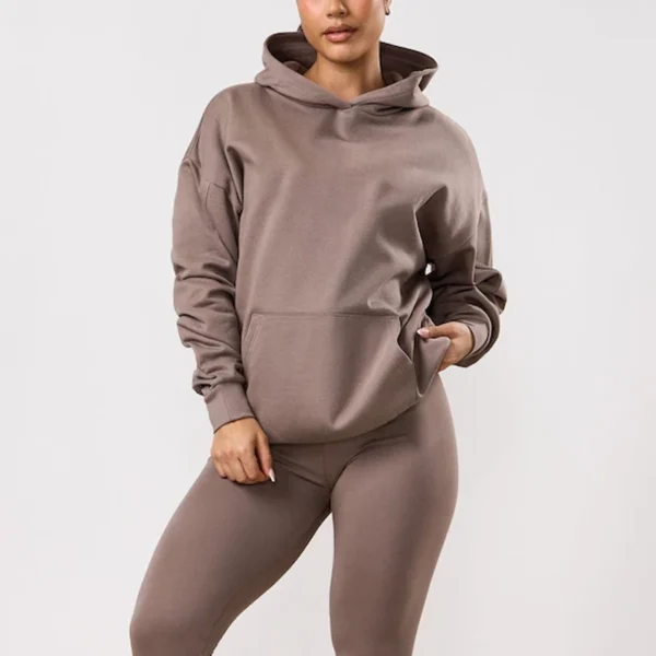 Women Brown Oversized Hoodie Women Brown Oversized Hoodie