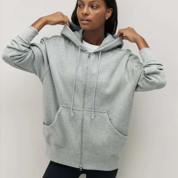 Women  Oversized Full-Zip Hoodie