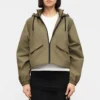 Women's Crop Hood Light Jacket
