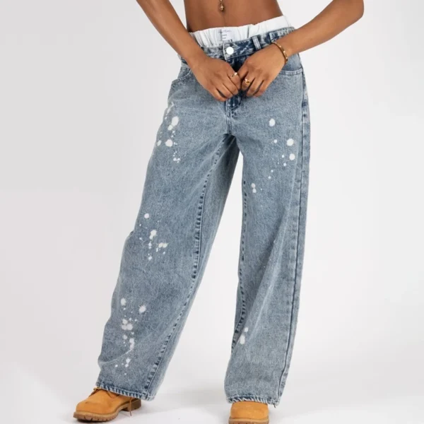 Women low rise baggy jeans Women low rise baggy jeans