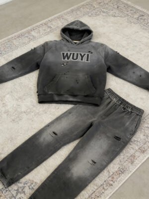 Vintage Washed WUYI Hoodie Set