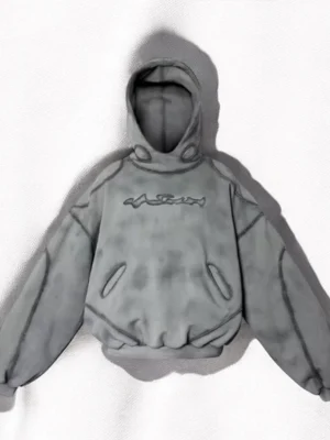 Grey Washed WUYI Oversized Hoodie Grey Washed WUYI Oversized Hoodie