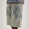 Distressed Flame Denim Jorts Distressed Flame Denim Jorts