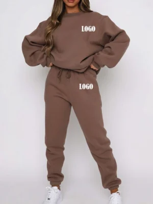 Oversized Crewneck Jogger Tracksuit Set