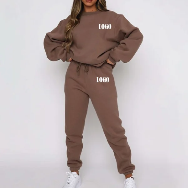 Oversized Crewneck Jogger Tracksuit Set
