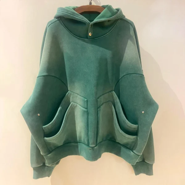 The Complete Guide to Custom Hoodies in 2026: Trends, Manufacturing, and Brand Success Washed Oversized Snap Hoodie