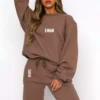 Oversized Crewneck Jogger Tracksuit Set