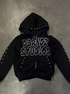 DBANDZ STUDIOS Studded Zip Hoodie