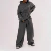 Oversized Zip Sleeve Tracksuit Set