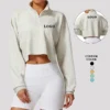 Custom Half-Zip Cropped Sweatshirt Custom Half-Zip Cropped Sweatshirt