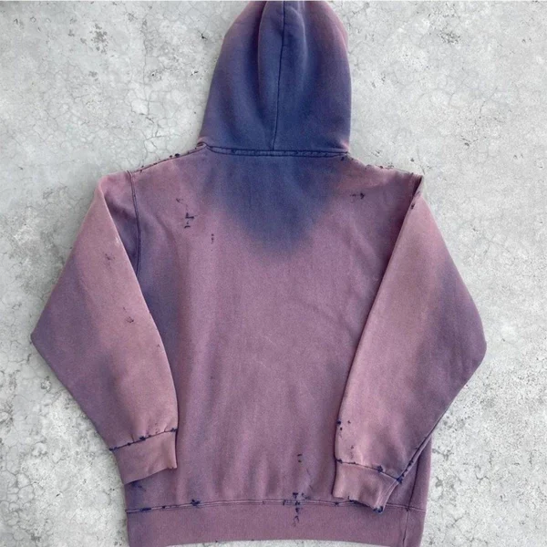 Sunfaded Distressed Oversized Hoodie