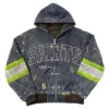 SAINTS Firefighter Style Denim Tracksuit Set