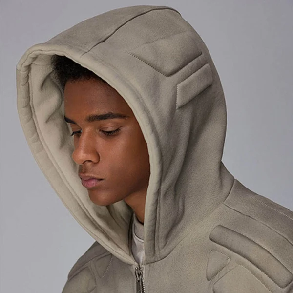 Gradient Washed Full-Zip Oversized Hoodie Gradient Washed Full-Zip Oversized Hoodie