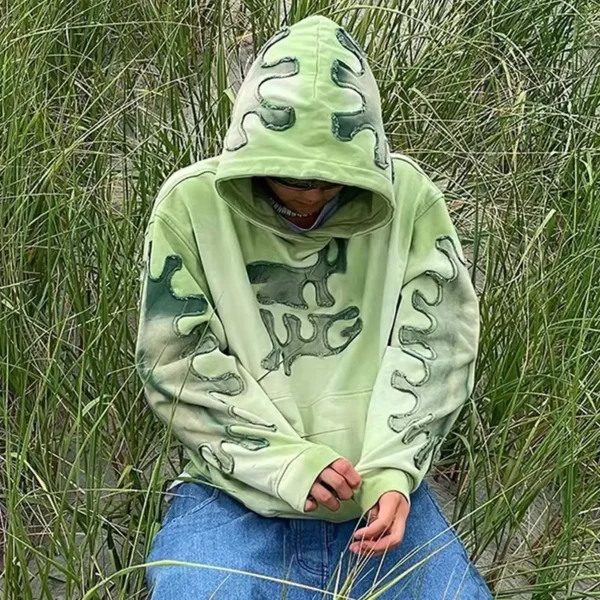 Sunfaded Applique Oversized Hoodie Sunfaded Applique Oversized Hoodie