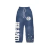 Washed Rhinestone Logo Streetwear Tracksuit Set