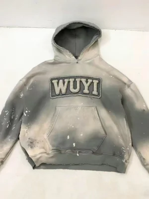 WUYI Washed Distressed Hoodie