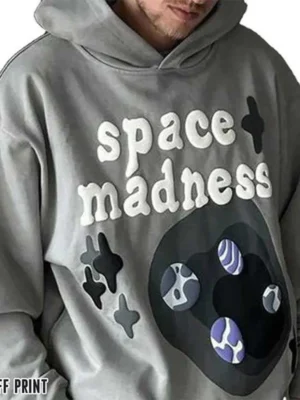 3D Puff Print Oversized Hoodie