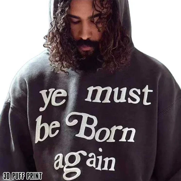 3D Puff Print Oversized Hoodie 3D Puff Print Oversized Hoodie