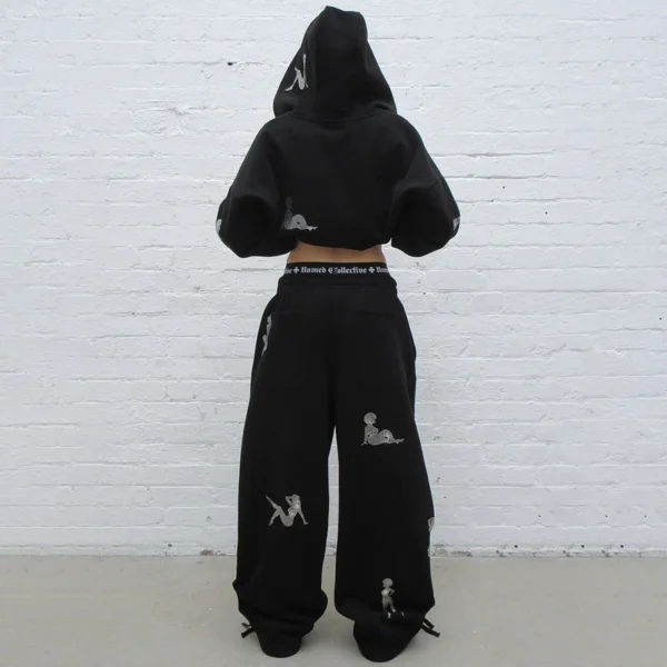 Silver Pin-Up Rhinestone Two-Piece Set Silver Pin-Up Rhinestone Two-Piece Set