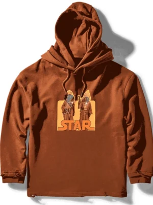 Vintage Character Print Distressed Hoodie Vintage Character Print Distressed Hoodie