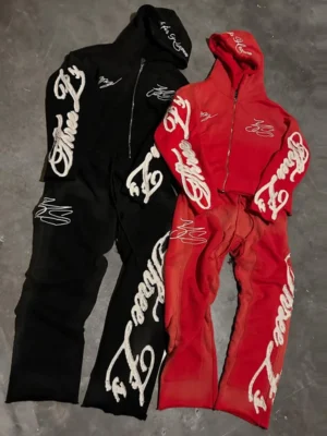 Zip Hoodie Flare Pants Two Piece Set Zip Hoodie Flare Pants Two Piece Set