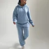 Oversized Pullover Hoodie Cuffed Joggers Loungewear Set