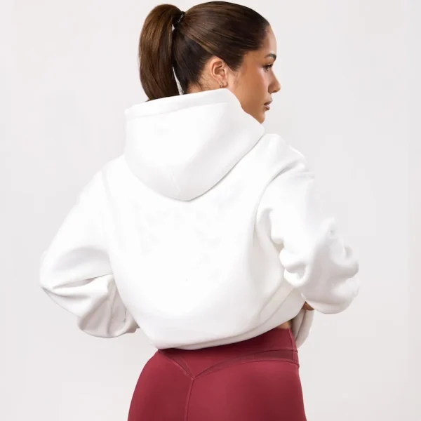 Women White Dynamic Oversized Hoodie