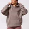 Women Brown Oversized Hoodie Women Brown Oversized Hoodie