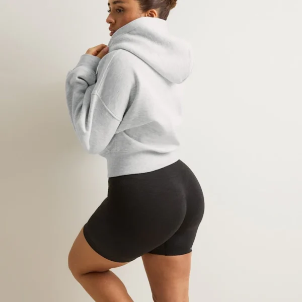 Women Cropped Zip-Up Hoodie