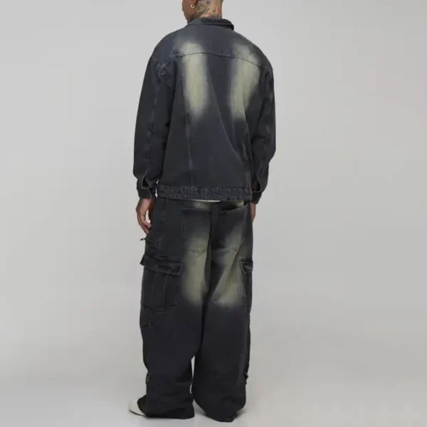 men's denim jacket and pants set men's denim jacket and pants set