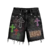 Religious Graphic Washed Streetwear Set