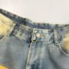 220ea261d3d6cbcda1710ba0aacc1542 Color Block WUYI Denim Shorts