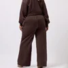 3 Brown Wide Fit Wide Leg Joggers