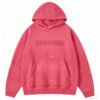 WUYICLOTHING Pink Washed Hoodie