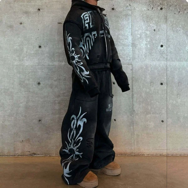 Cropped Zip-Up Flare Tracksuit Set Cropped Zip-Up Flare Tracksuit Set