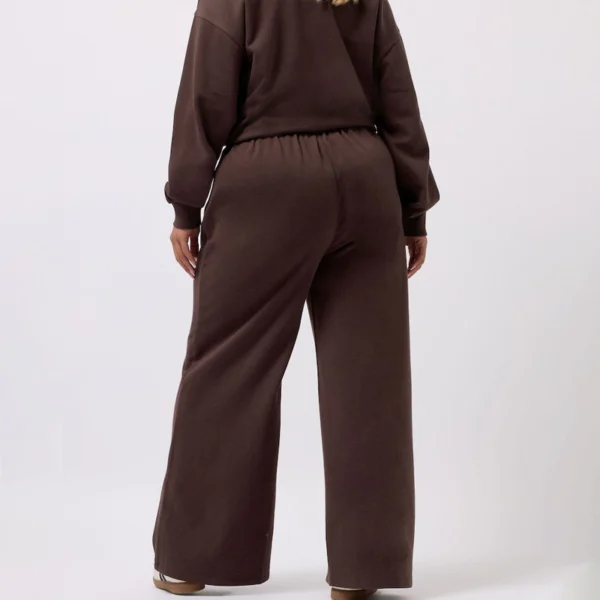 3 Brown Wide Fit Wide Leg Joggers